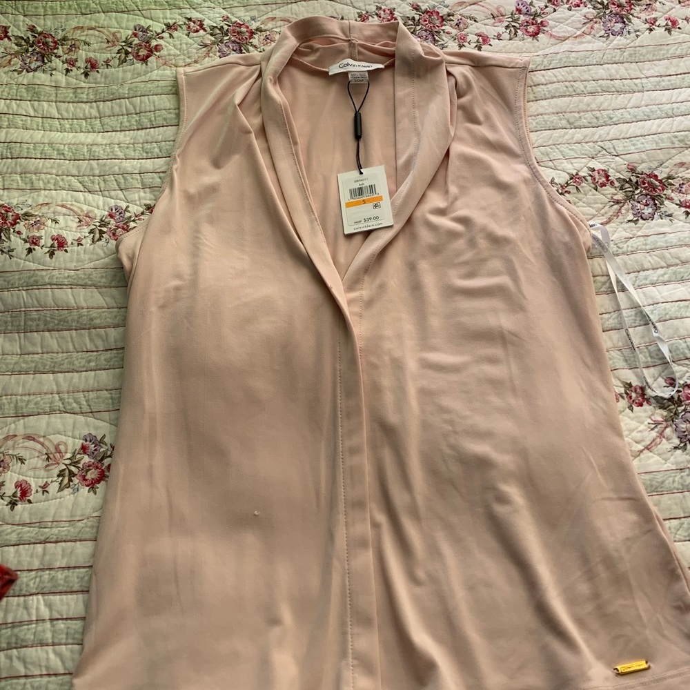 CK baby pink top